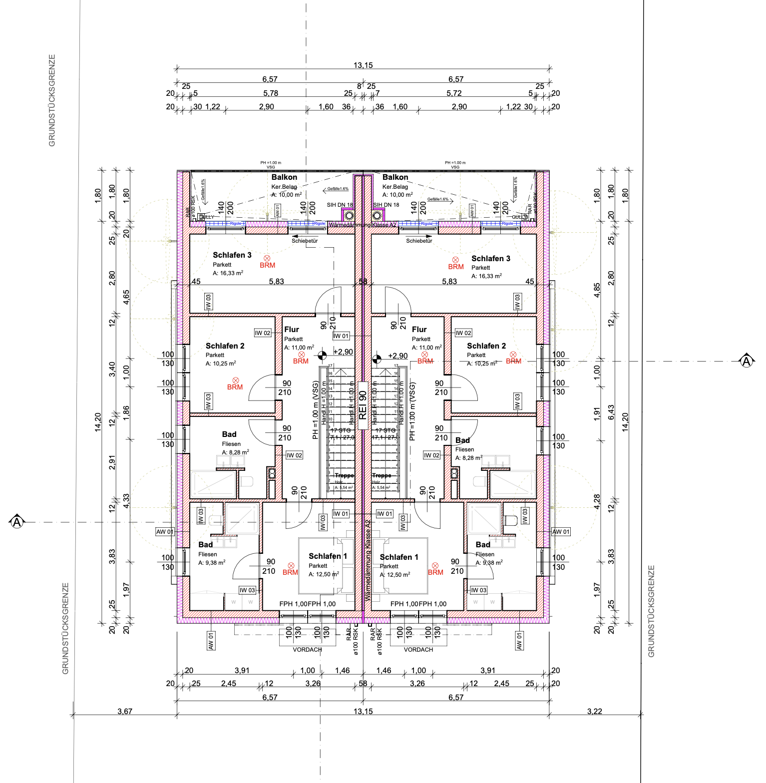 PASCHING – Modernes Doppelhaus mit Pool am Rande des Erholungswaldes