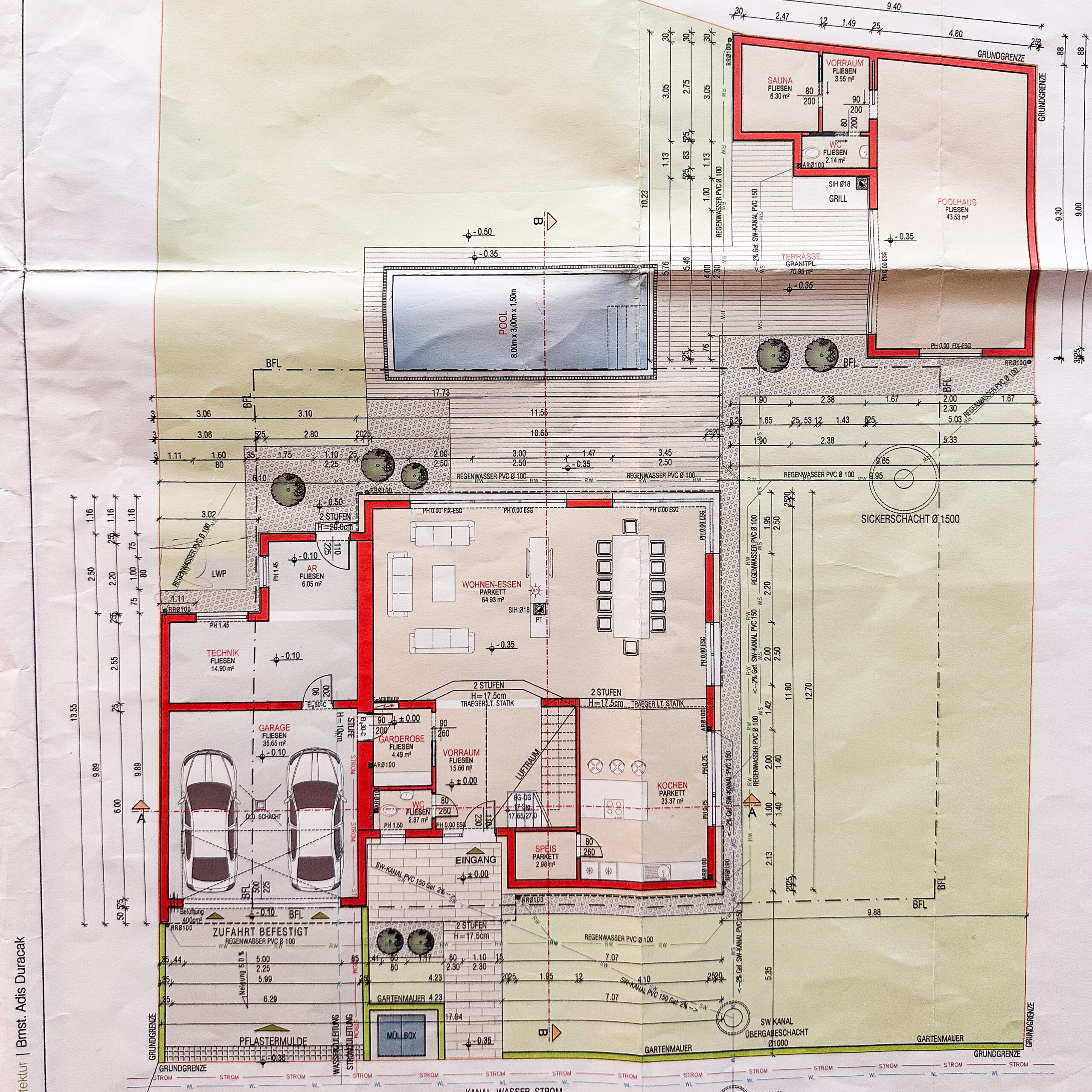 PUCKING - Exklusive Moderne 214 m² + 55 m² exklusiven Poolhaus