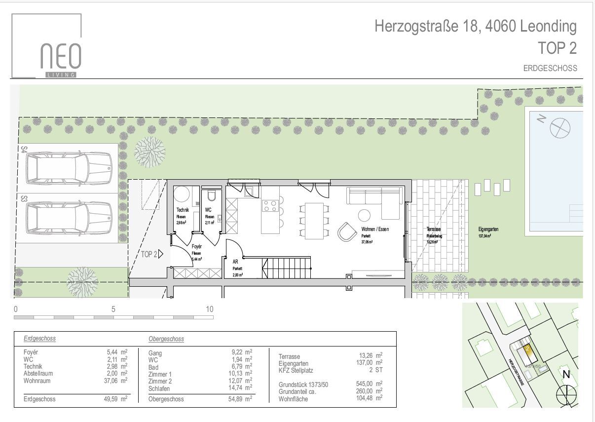 LEONDING - TOP 4 - Hochwertiges Schlüsselfertiges Doppelhaus in Toplage