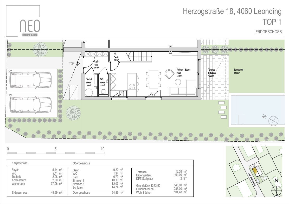 LEONDING - TOP 3 - Hochwertiges Schlüsselfertiges Doppelhaus in Toplage