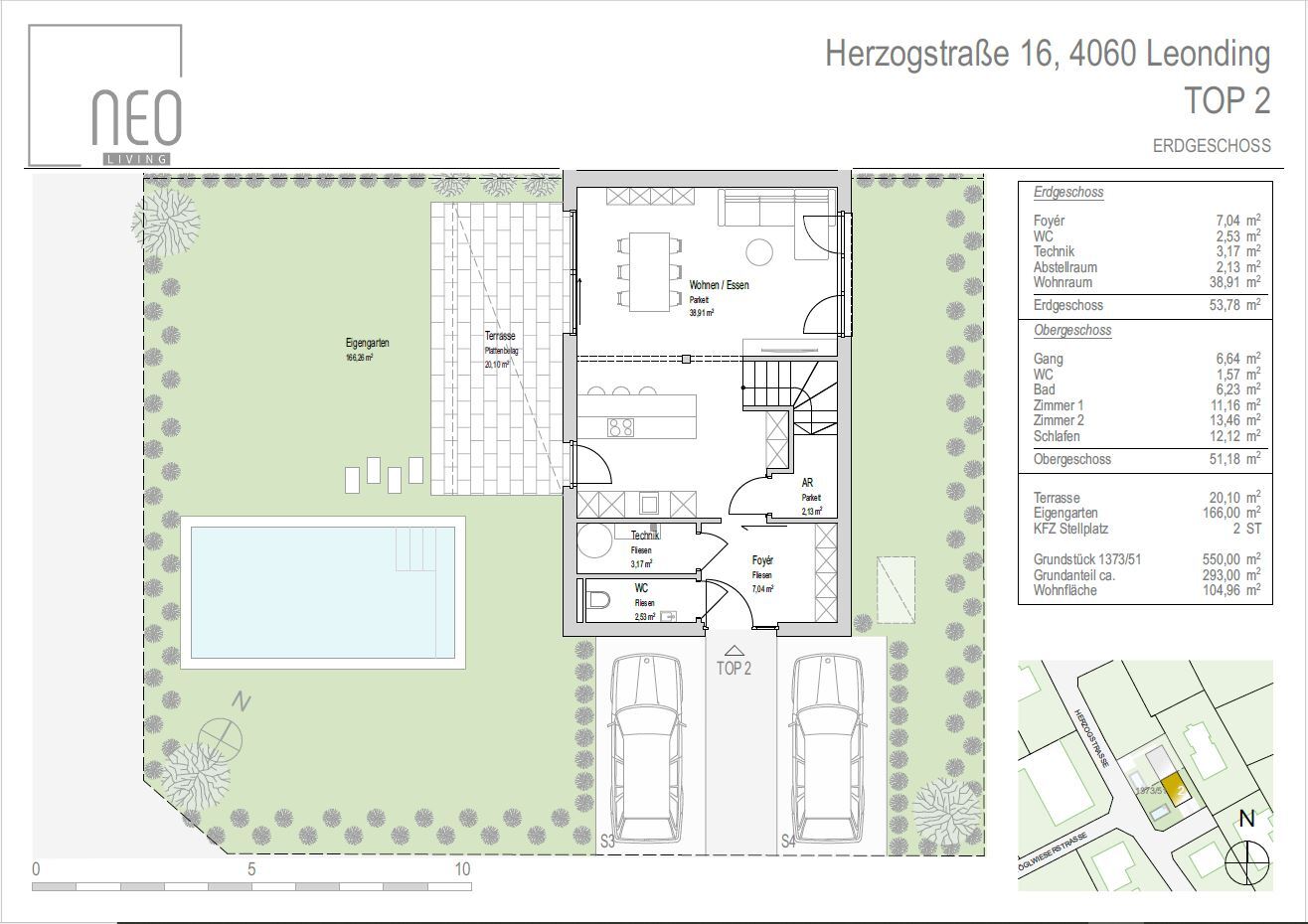 LEONDING - TOP 2 - Hochwertiges Schlüsselfertiges Doppelhaus in Toplage