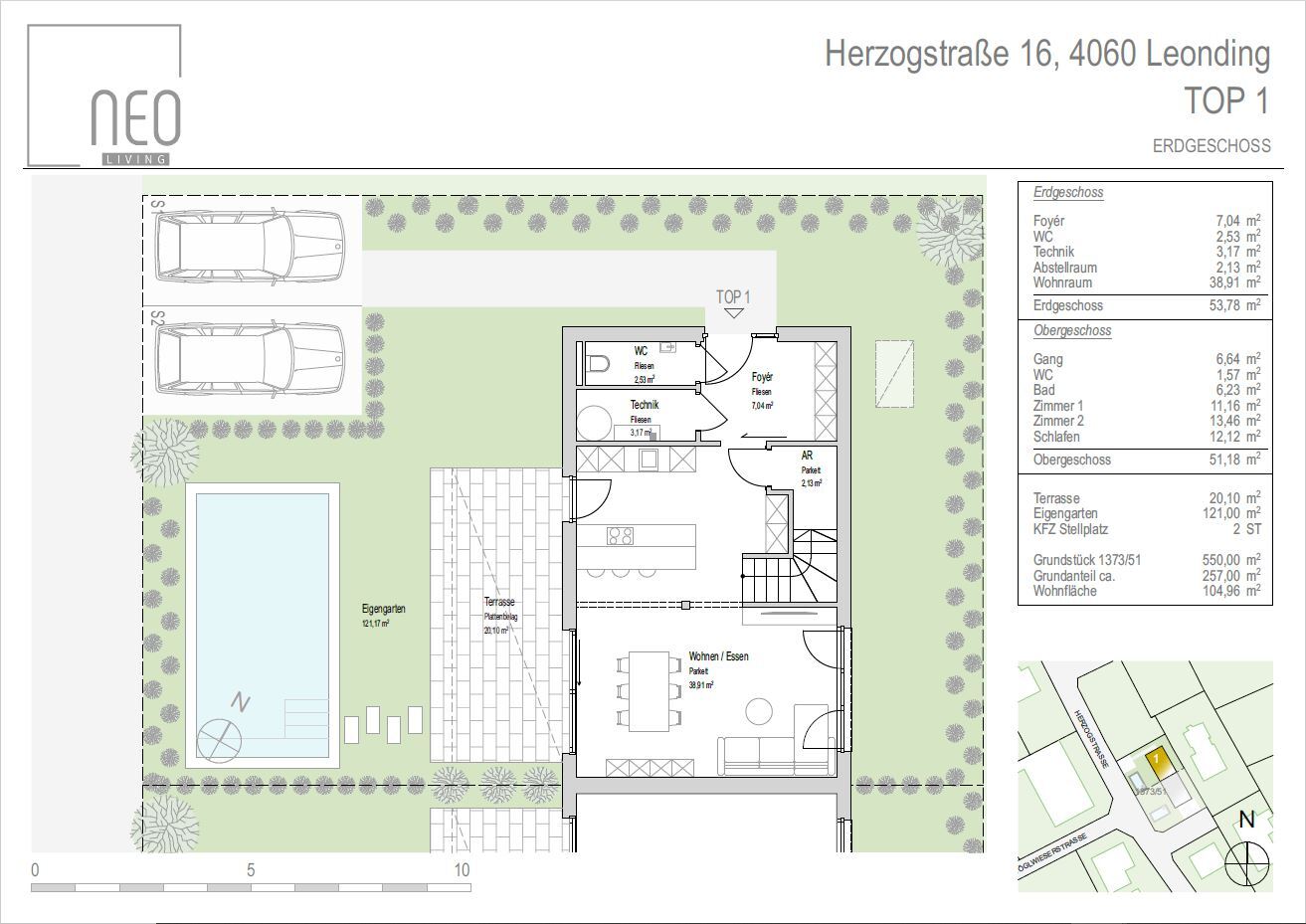 LEONDING - TOP 1 - Hochwertiges Schlüsselfertiges Doppelhaus in Toplage